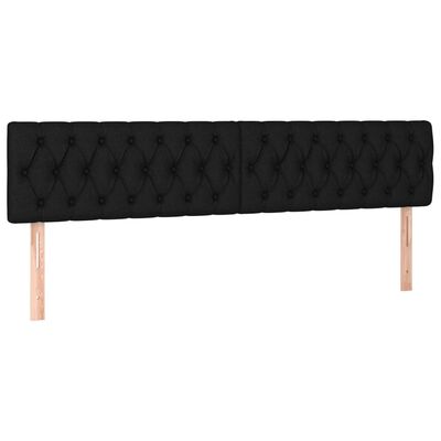 vidaXL Boxspring posteľ s matracom čierna 200x200 cm látka