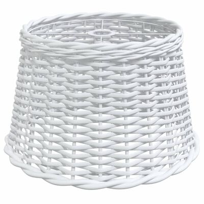 vidaXL Tienidlo na stropnú lampu biele Ø45x28 cm prútené