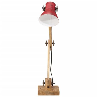 vidaXL Stolová lampa 25 W šmuhovaná červená 23x18x96 cm E27