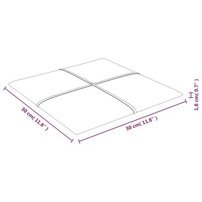 vidaXL Nástenné panely 12 ks tmavozelené 30x30 cm zamat 1,08 m²