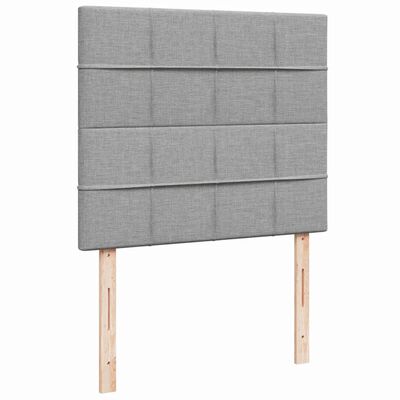 vidaXL Boxspring posteľ s matracom bledosivá 120x190 cm látka