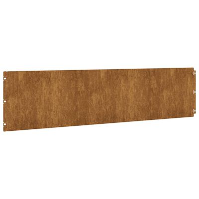 vidaXL Obruby na trávnik 10 ks 25x103 cm pružná korténová oceľ