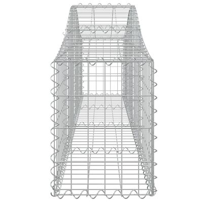 vidaXL Oblúkový gabionový kôš 2 ks 200x30x40/60 cm pozinkované železo