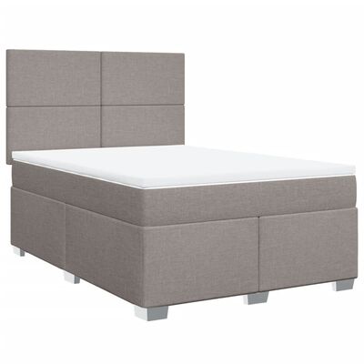 vidaXL Posteľný rám boxspring s matracom sivohned 160x200 cm látka