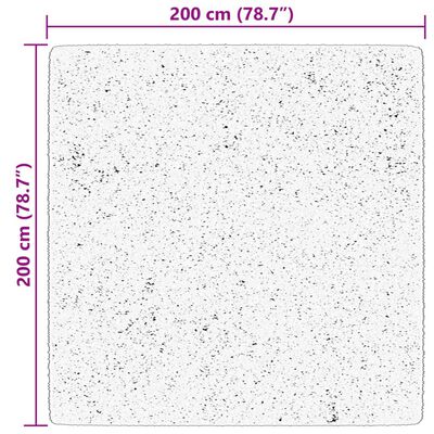 vidaXL Koberec HUARTE krátky vlas mäkký a umývateľný rumenec 200x200cm