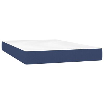 vidaXL Boxspring posteľ s matracom modrá 120x200 cm látka