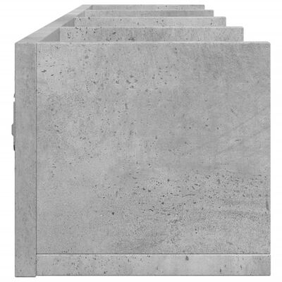 vidaXL Nástenná skrinka betónovo sivá 99x18x16,5 cm kompozitné drevo