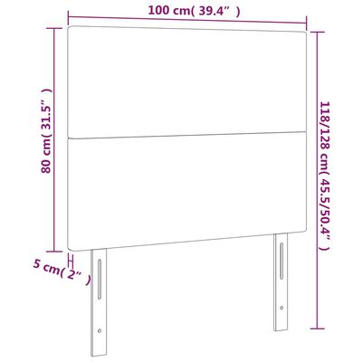 vidaXL Čelá postele 2 ks sivé 100x5x78/88 cm umelá koža