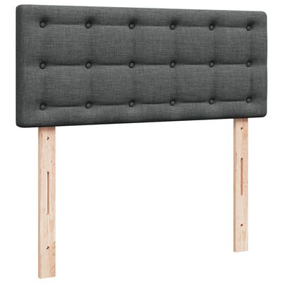 vidaXL Boxspring posteľ s matracom, tmavosivá 120x190 cm, látka