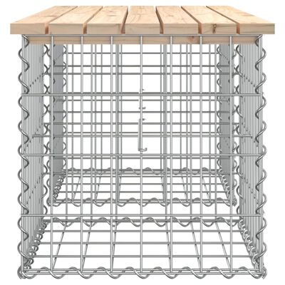 vidaXL Záhradná lavička gabiónový dizajn 103x44x42 cm masívna borovica