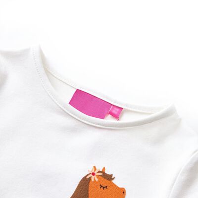 Detské tričko s dlhými rukávmi farba ľanu 104