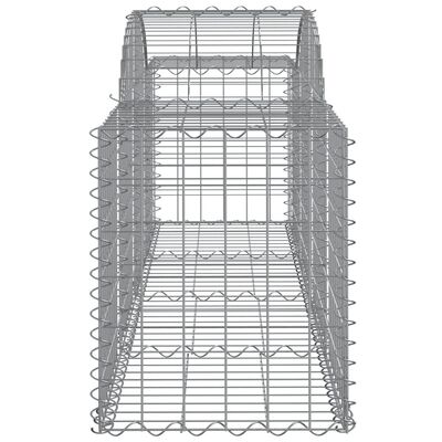 vidaXL Oblúkový gabionový kôš 4 ks 200x50x60/80 cm pozinkované železo