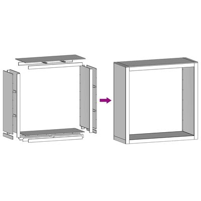 vidaXL Regál na krbové drevo 100x40x100 cm, nehrdzavejúca oceľ