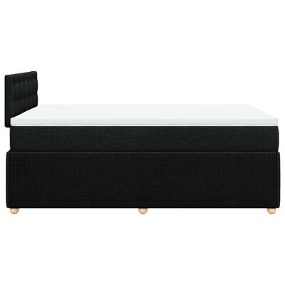 vidaXL Boxspring posteľ s matracom čierny 120x200 cm látka