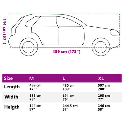 vidaXL Plachta na auto pre SUV s popruhmi plná strieborná M