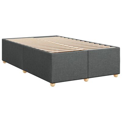 vidaXL Boxspring posteľ s matracom, tmavosivá 120x190 cm, látka