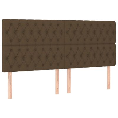 vidaXL Boxspring posteľ s matracom tmavohnedá 180x200 cm látka