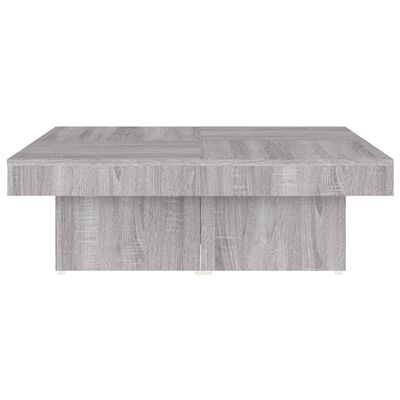 vidaXL Konferenčný stolík sivý sonoma 90x90x28 cm spracované drevo