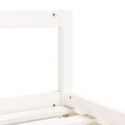 vidaXL Rám detskej postele zásuvky biely 90x190 cm masívna borovica