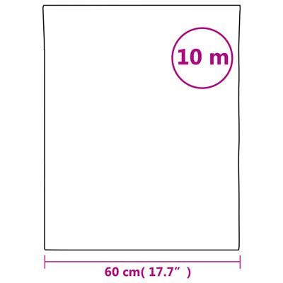 vidaXL Okenná fólia matná biela 60x1000 cm PVC