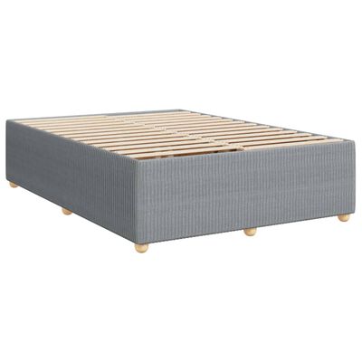 vidaXL Boxspring posteľ s matracom bledosivá 140x200 cm látka