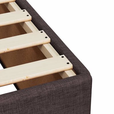 vidaXL Boxspring posteľ s matracom tmavohnedá 200x200 cm látka