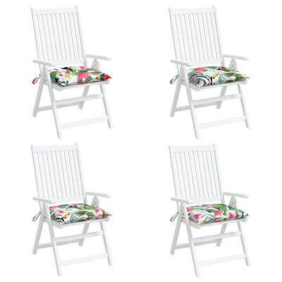 vidaXL Podložky na stoličku 4 ks, farebné 50x50x7 cm, oxfordská látka