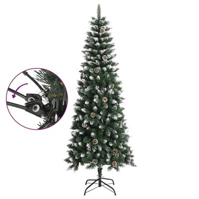 vidaXL Umelý vianočný stromček s podstavcom zelený 240 cm PVC
