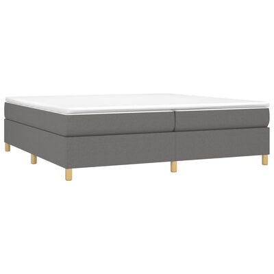 vidaXL Rám na boxspring posteľ tmavosivý 200x200 cm látka