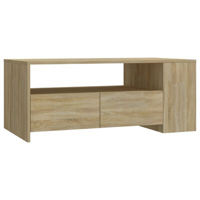 vidaXL Konferenčný stolík dub sonoma 102x55x42 cm spracované drevo