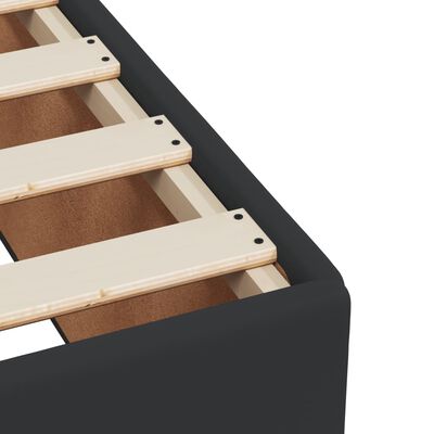 vidaXL Boxspring posteľ s matracom čierna 120x190 cm umelá koža