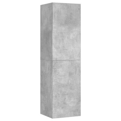 vidaXL 4-dielna súprava TV skriniek, betónovo sivá, kompozitné drevo