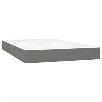 vidaXL Boxspring posteľ s matracom tmavosivý 120x200 cm látka