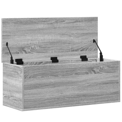 vidaXL Úložný box sivý dub sonoma 90x35x35 cm spracované drevo