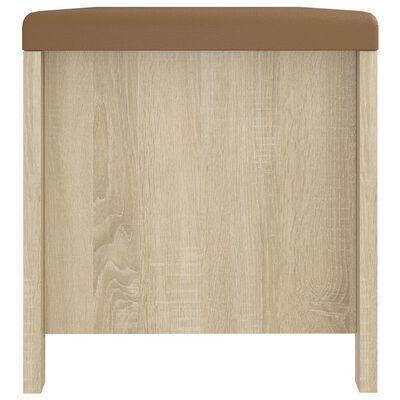 vidaXL Úložný box s vankúšom dub sonoma 105x40x45 cm kompozitné drevo