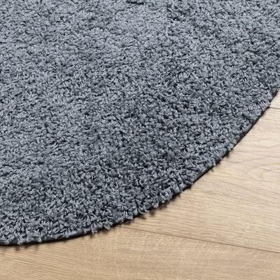 vidaXL Shaggy koberec PAMPLONA, vysoký vlas, moderný, modrý Ø 240 cm