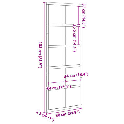 vidaXL Stodolové dvere 80x208 cm masívna borovica