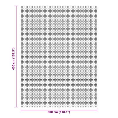 vidaXL Kempingová podložka antracitová 4x3 m