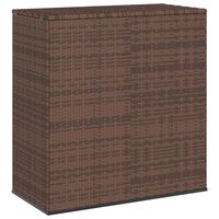 vidaXL Záhradný úložný box z polyratanu 100x49x103,5 cm hnedý