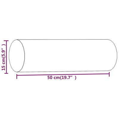 vidaXL Dekoratívne vankúše 2 ks vínové Ø15x50 látka