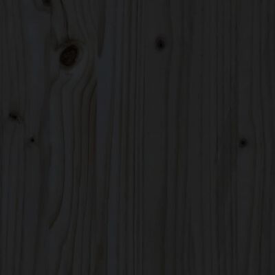 vidaXL Záhradná lavica čierna 111,5x53x71 cm masívna borovica
