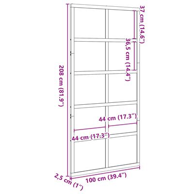 vidaXL Dvere do stodoly voskovohnedé 100x208 cm masívna borovica