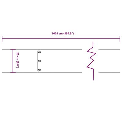 vidaXL Obruby na trávnik 10 ks 25x103 cm pružná korténová oceľ