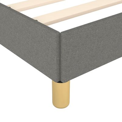 vidaXL Rám na boxspring posteľ tmavosivý 160x200 cm látka