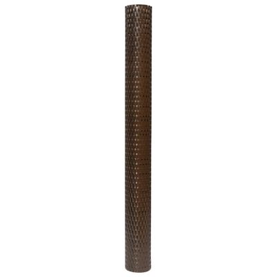 vidaXL Balkónová zástena hnedo-čierna 300x80 cm polyratan