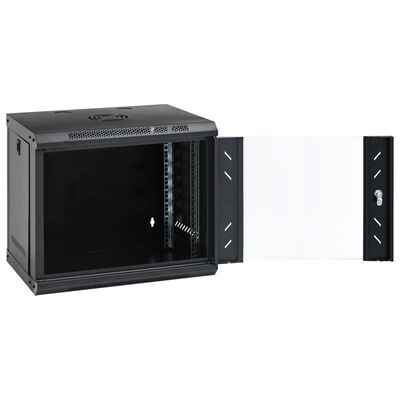 vidaXL 6U Nástenná serverová skriňa 19" IP20 53x40x45 cm