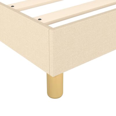 vidaXL Boxspring posteľ s matracom krémová 100x200 cm látka