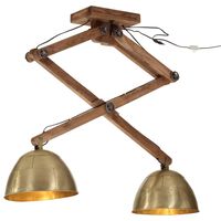 vidaXL Závesná lampa 25 W starožitná mosadzná 29x18x85 cm E27