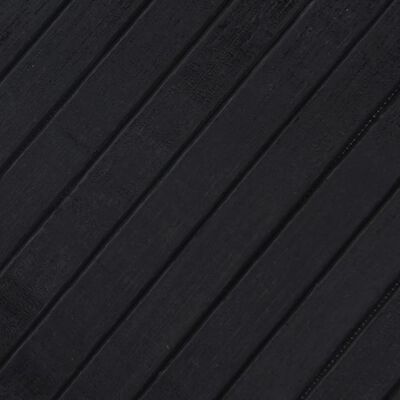 vidaXL Koberec obdĺžnikový čierny 60x500 cm bambus