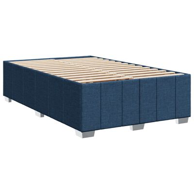 vidaXL Boxspring posteľ s matracom modrá 120x200 cm látka